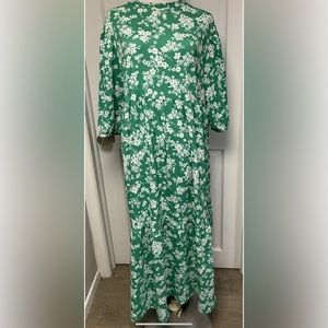 New look Maternity Green Floral Midi dress US Size 14